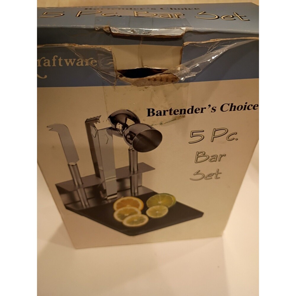 New Kraftware Bartender's Choice 7 Pc. Bar Set